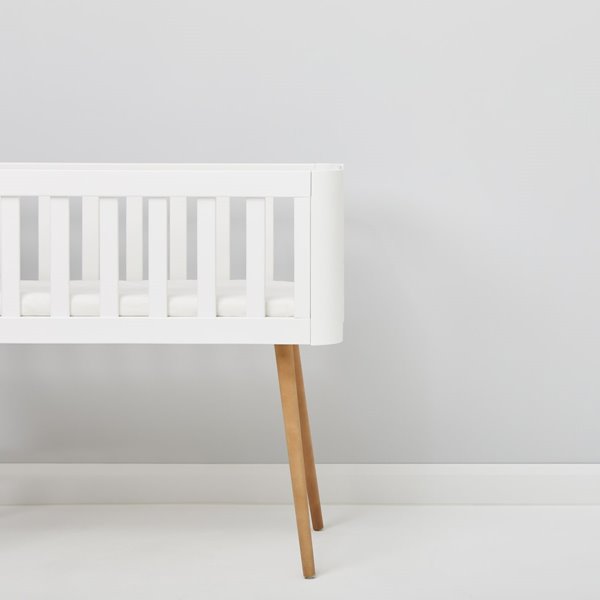 Organic Crib Fitted Sheet - White