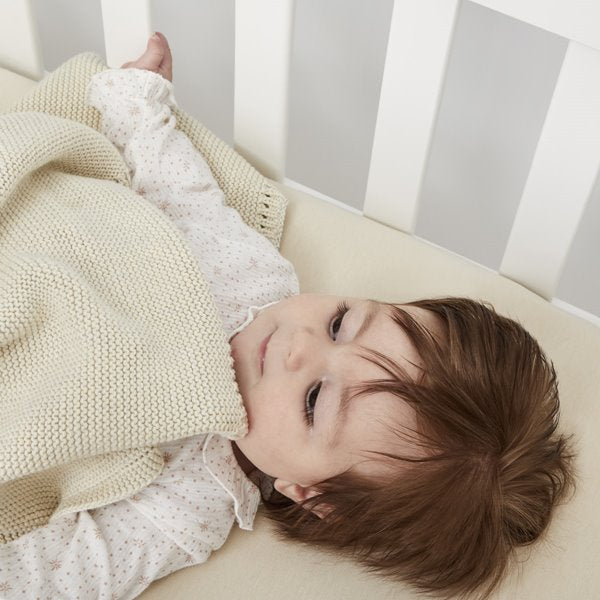 Organic Crib Fitted Sheet - Linen
