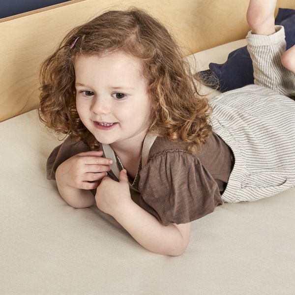 Organic Cot & Cot Bed Fitted Sheet - Linen