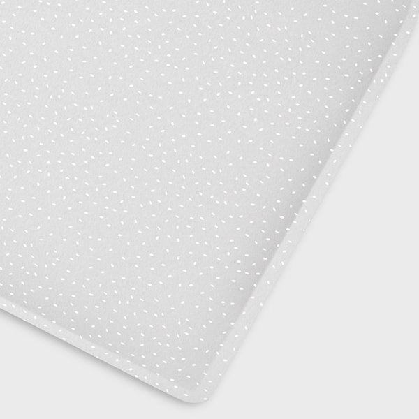 Organic Cot & Cot Bed Fitted Sheet - Dove Rice