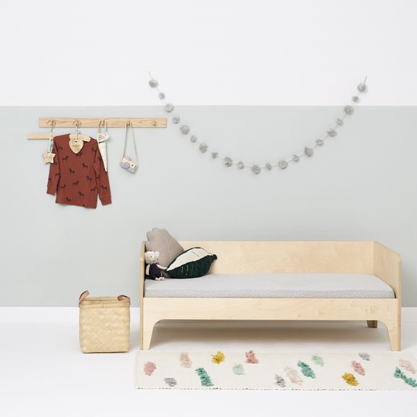 Organic Cot & Cot Bed Fitted Sheet - Dove Rice
