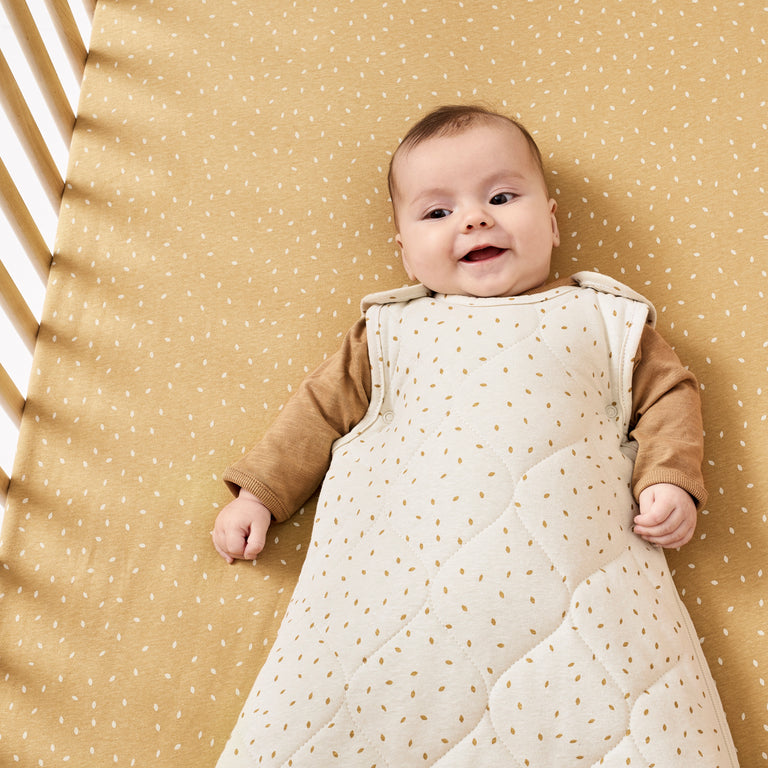 Organic Baby Sleeping Bag Linen Rice