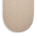 Organic Moses Basket Fitted Sheet - Truffle Rice