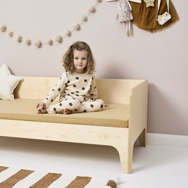 Organic Cot & Cot Bed Fitted Sheet - Honey Rice
