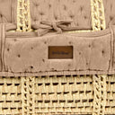 Dimple Quilt Moses Basket Replacement Liner - Truffle