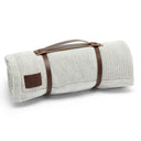 Organic Knitted Fleece Baby Blanket Dove Grey