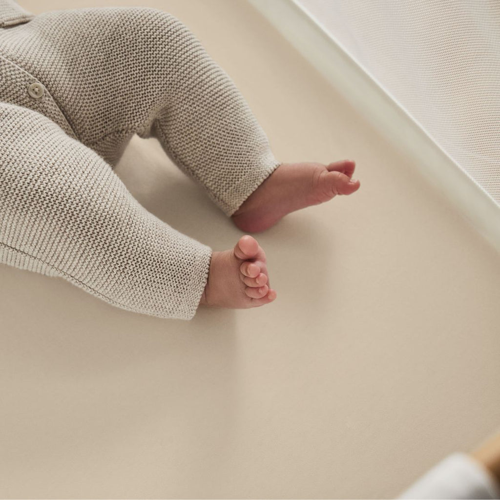 Organic Crib Fitted Sheets in Linen