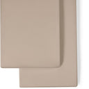Organic Crib Fitted Sheets in Truffle