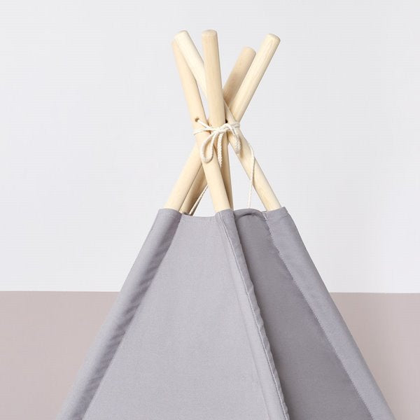 Kids Teepee Play Tent - Grey