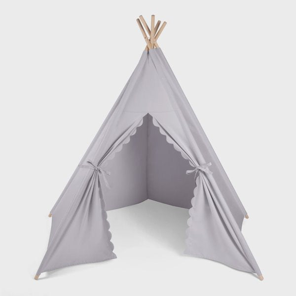 Kids Teepee Play Tent - Grey