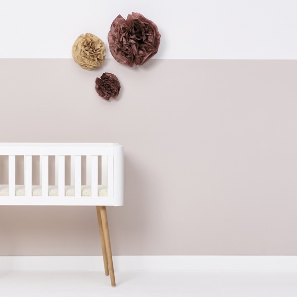 Organic Crib Fitted Sheet - Linen Rice