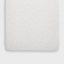 Organic Crib Fitted Sheet - Dove Rice