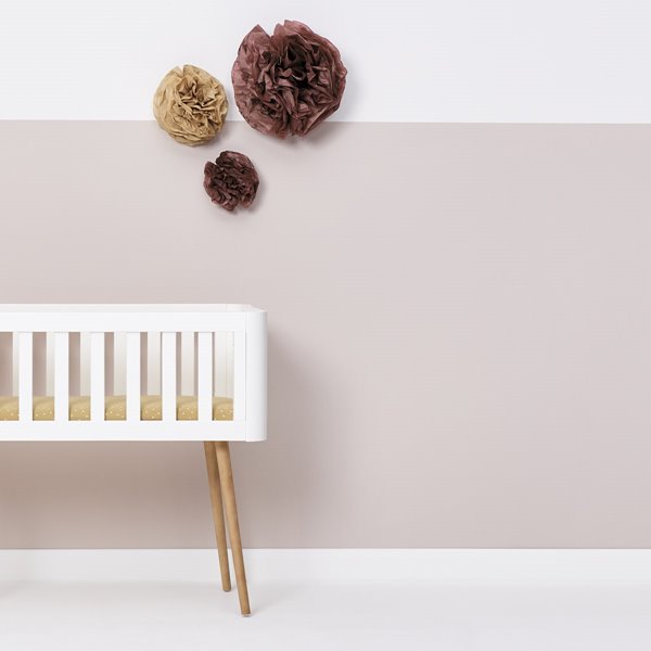 Organic Crib Fitted Sheet - Honey Rice