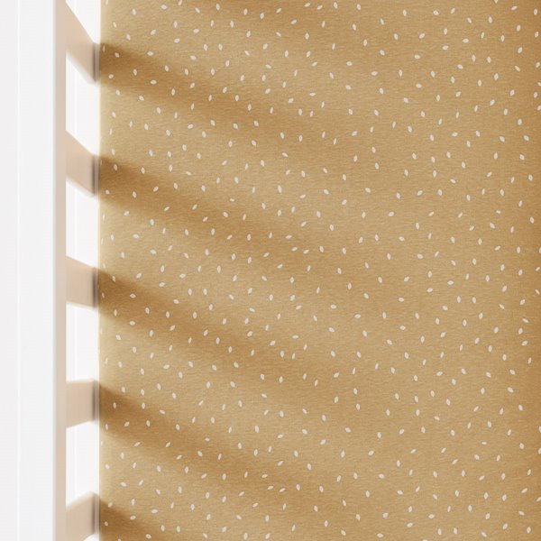 Organic Crib Fitted Sheet - Honey Rice