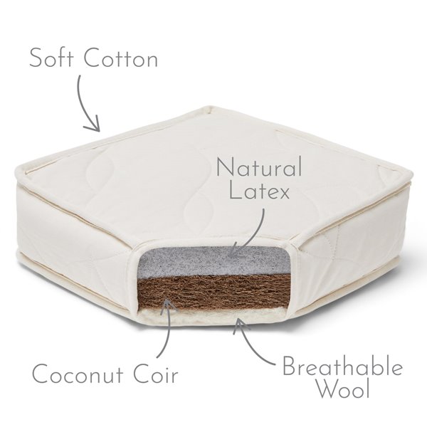 Twist Natural Cot Mattress 70x132cm