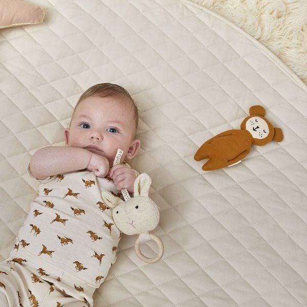 Linen Baby Playmat Quilted Baby Playmat 100 Soft Cotton The Little Green Sheep