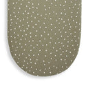 Organic Moses Basket Fitted Sheet - Juniper Rice
