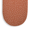 Organic Moses Basket Fitted Sheet - Terracotta Rice