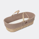 Organic Knitted Moses Basket & Mattress Truffle