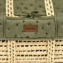 Dimple Quilt Moses Basket Replacement Liner - Juniper