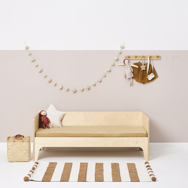 Organic Cot & Cot Bed Fitted Sheet - Honey Rice