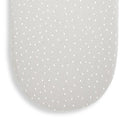 Organic Moses Basket Fitted Sheet - Dove Rice