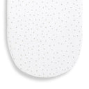 Organic Moses Basket Fitted Sheet - White Rice