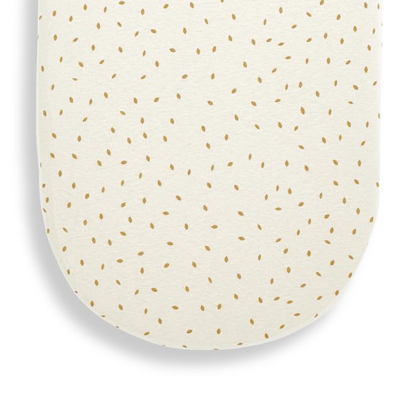 Organic Moses Basket Fitted Sheet - Linen Rice