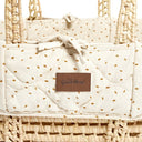 Natural Quilted Moses Basket Replacement Liner – Linen Rice