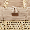 Ripple Knit Moses Basket Replacement Liner - Truffle