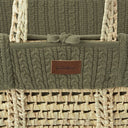 Natural Knitted Moses Basket Replacement Liner - Juniper