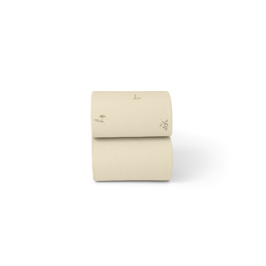 Organic Moses Basket Fitted Sheets in Floral