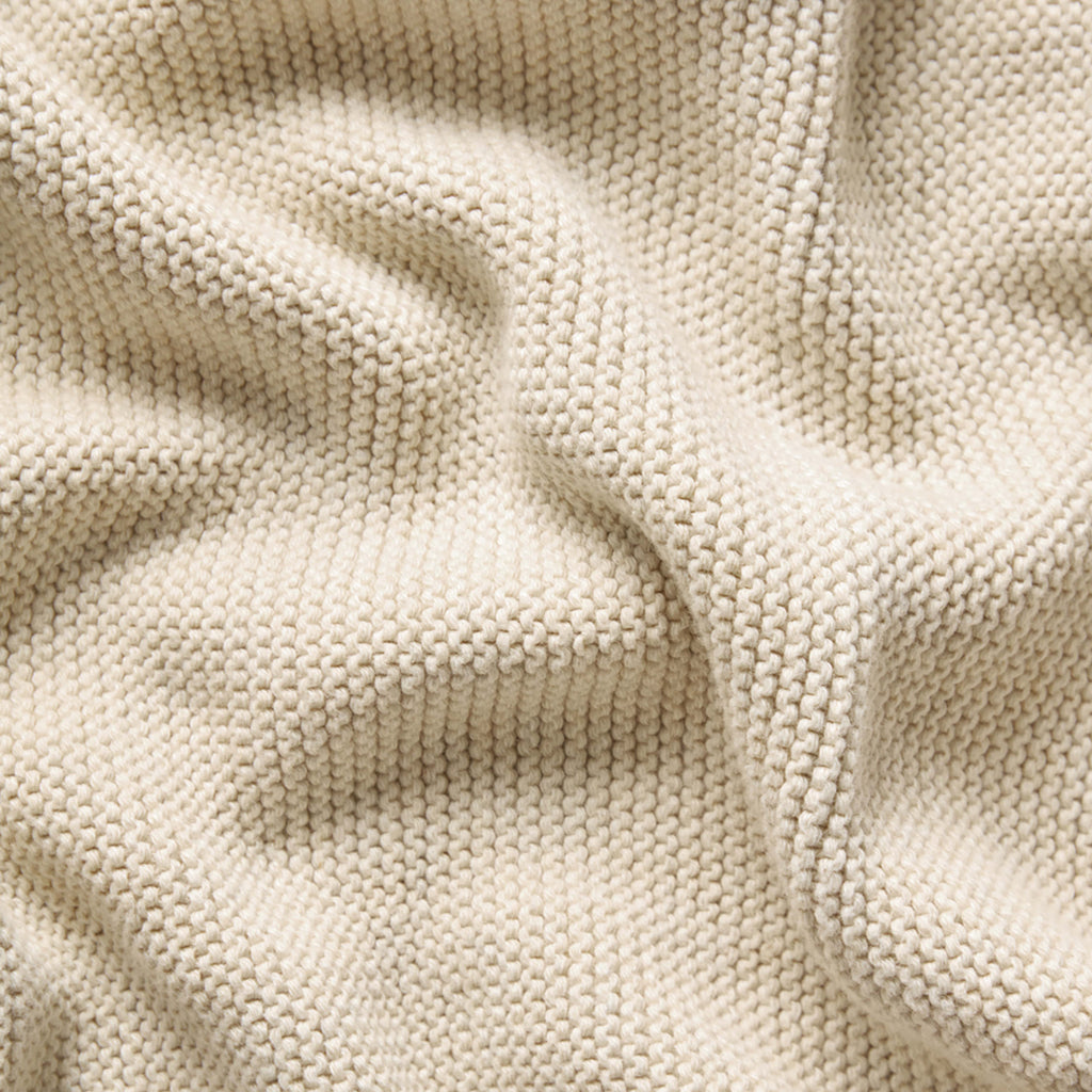 Organic Knitted Cellular Baby Blanket Linen