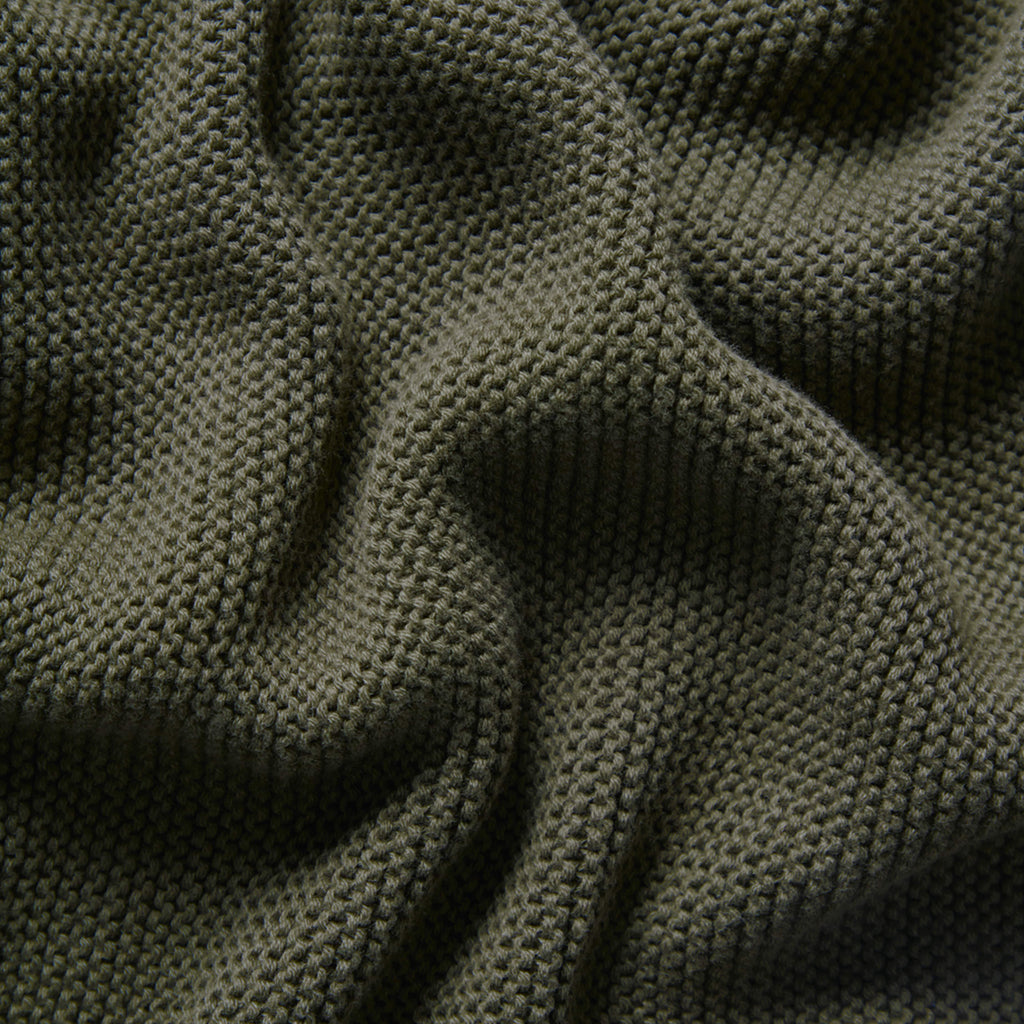 Organic Knitted Cellular Baby Blanket Juniper