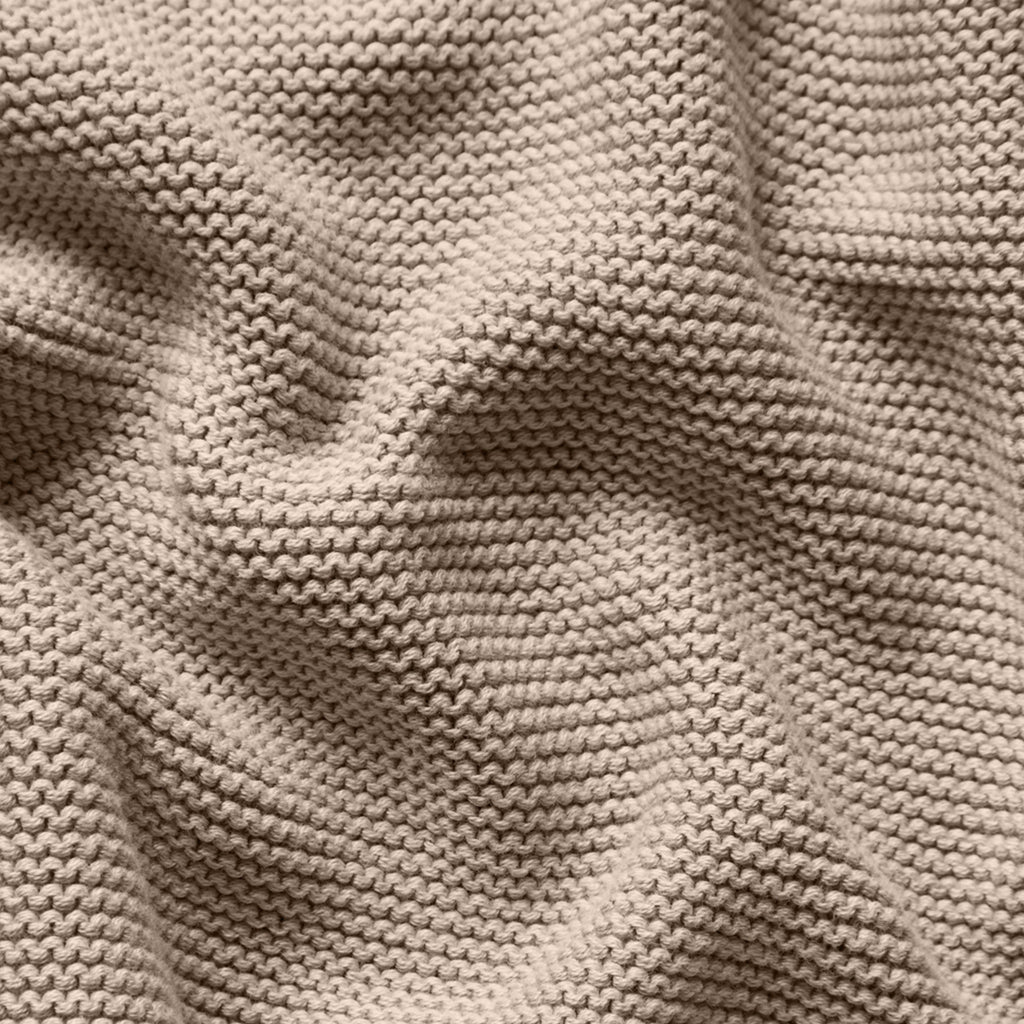 Organic Knitted Cellular Baby Blanket Truffle