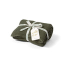 Organic Knitted Cellular Baby Blanket Juniper