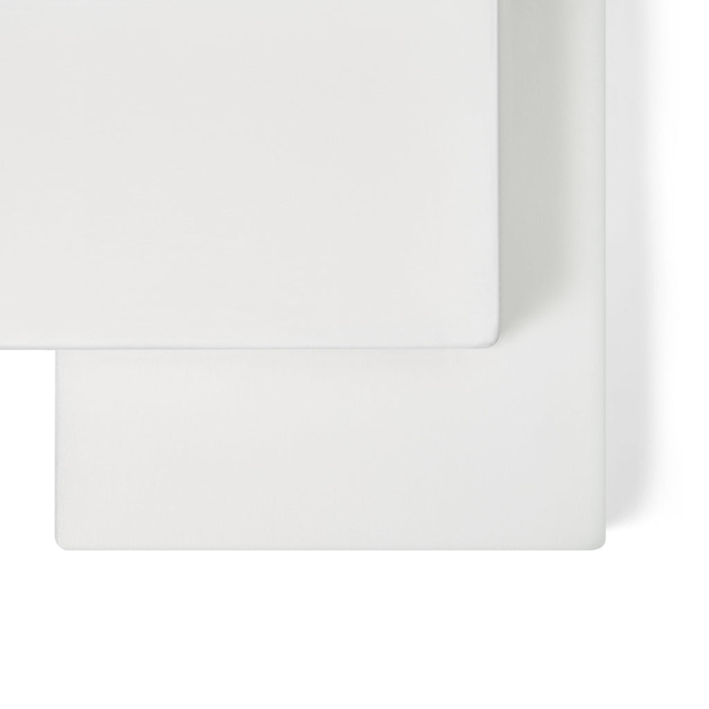 Organic Cot & Cot Bed Fitted Sheets in White