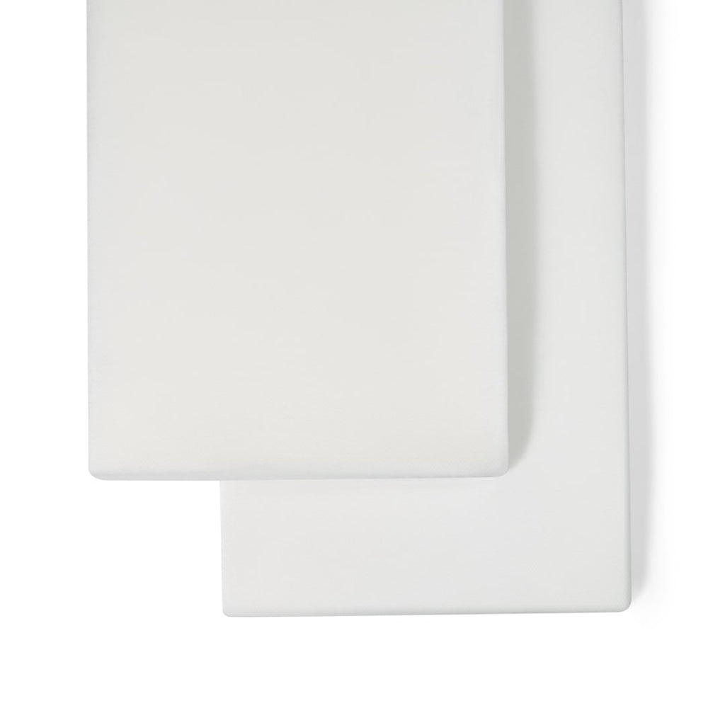 Organic Crib Fitted Sheets in White