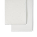 Organic Crib Fitted Sheets in White with Truffle Rice