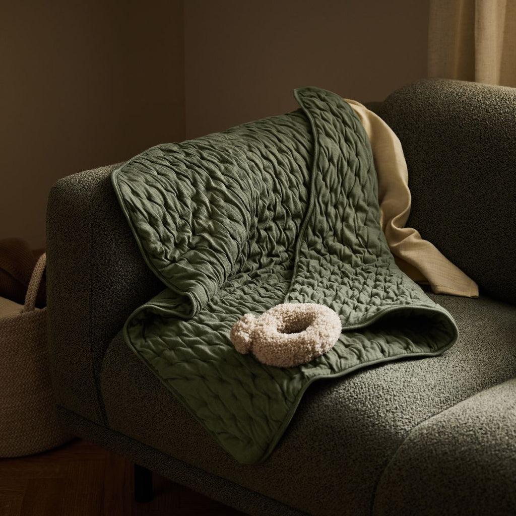 Organic Dimple Quilt in Juniper