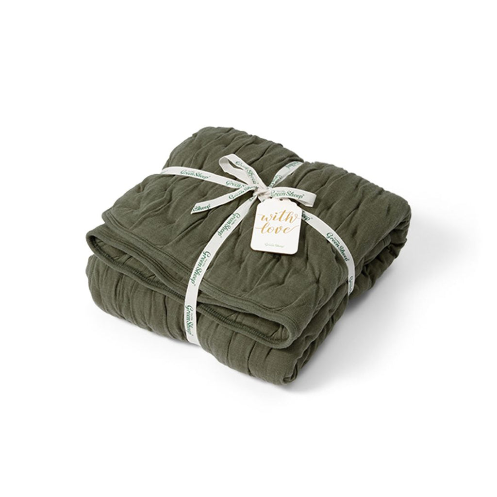 Organic Dimple Quilt in Juniper