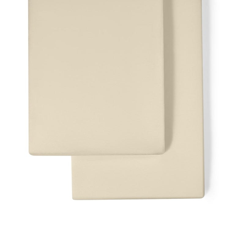 Twin Pack Cotton Fitted Sheets 90x190cm - Linen