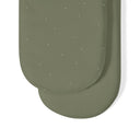 Organic Moses Basket Fitted Sheets in Juniper with Sage Rice