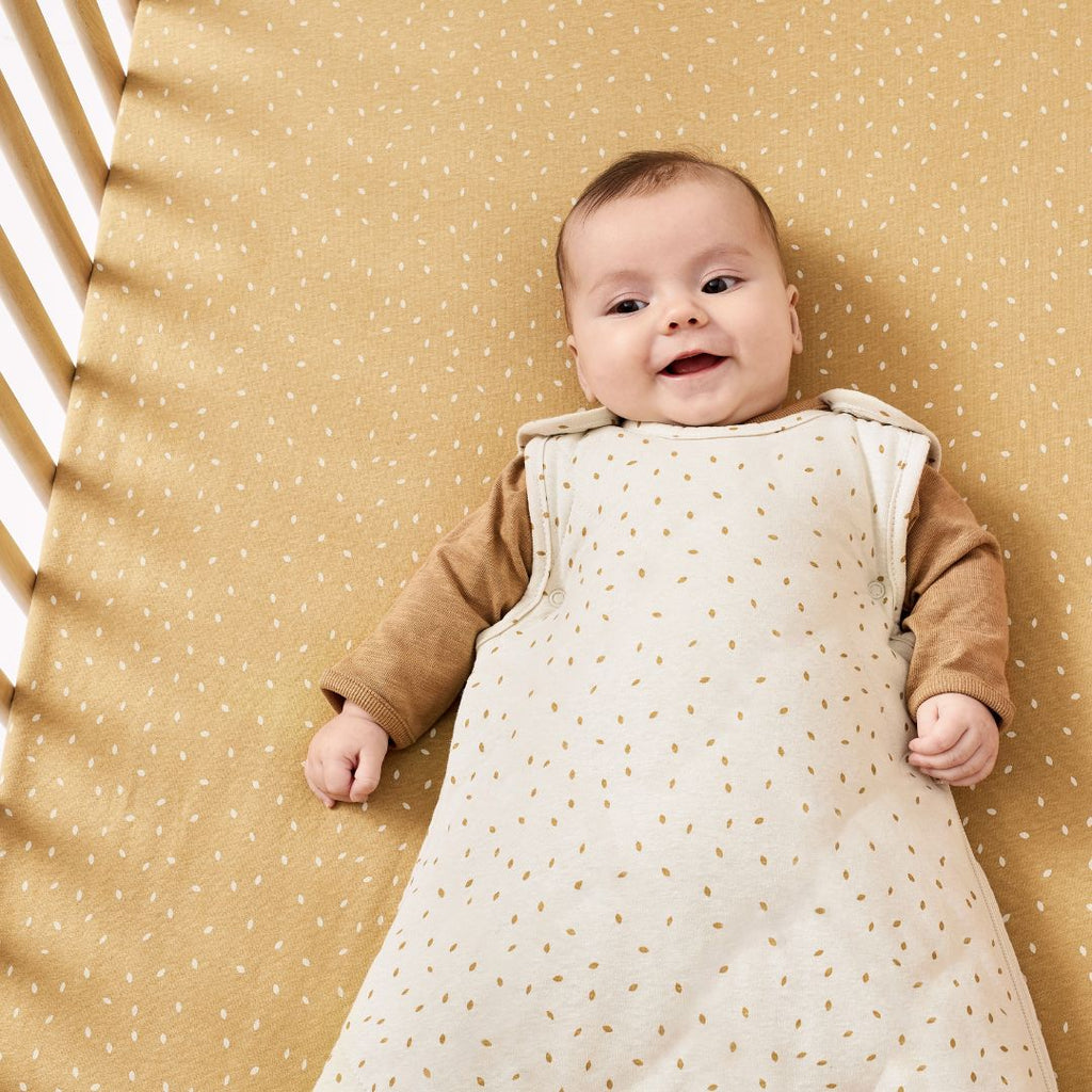 Organic Baby Sleeping Bag Linen Rice - 1.0 Tog