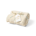 Organic Knitted Cellular Baby Blanket Linen