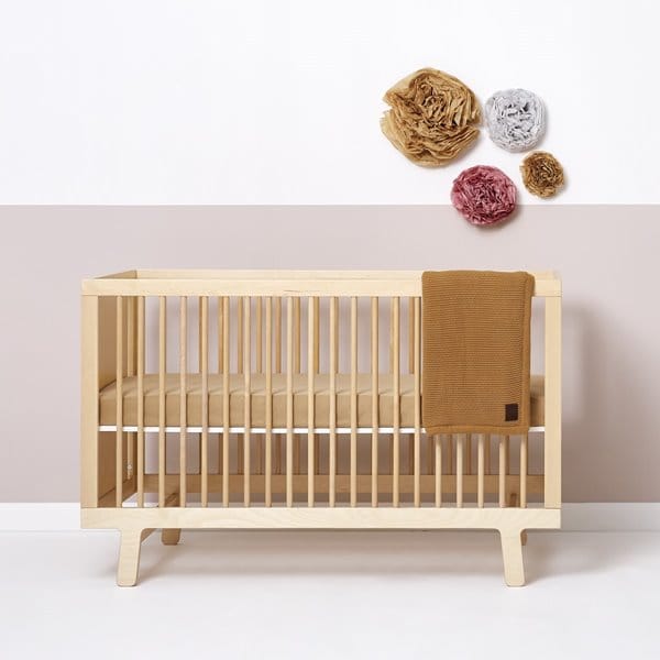 Organic Knitted Fleece Baby Blanket Honey