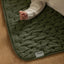 Little Green Sheep Baby Quilt Organic Dimple Quilt in Juniper