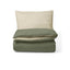 Little Green Sheep Cot Bed Duvet & Pillow Reversible Cot Bed Duvet Cover & Pillow Case Set in Juniper and Linen