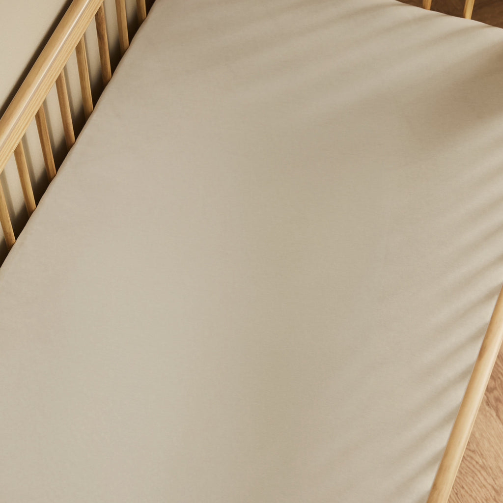 Little Green Sheep Cot & Cot Bed fitted Sheet Organic Cot & Cot Bed Fitted Sheets in Linen
