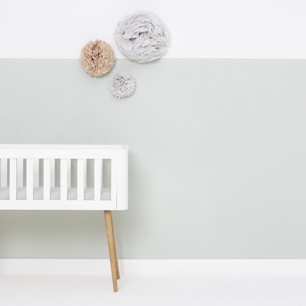 Little Green Sheep Crib fitted sheet Organic Crib Fitted Sheet - Dove Rice